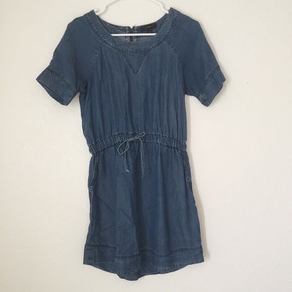 J.Crew Lightweight Chambray Dress (XS) - Picture 4 of 5